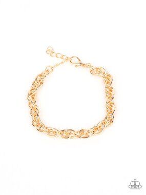 Paparazzi Mens Gold Chain Bracelet (BH061)